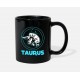 Taurus Constellation Taurus Bull Black Mugs